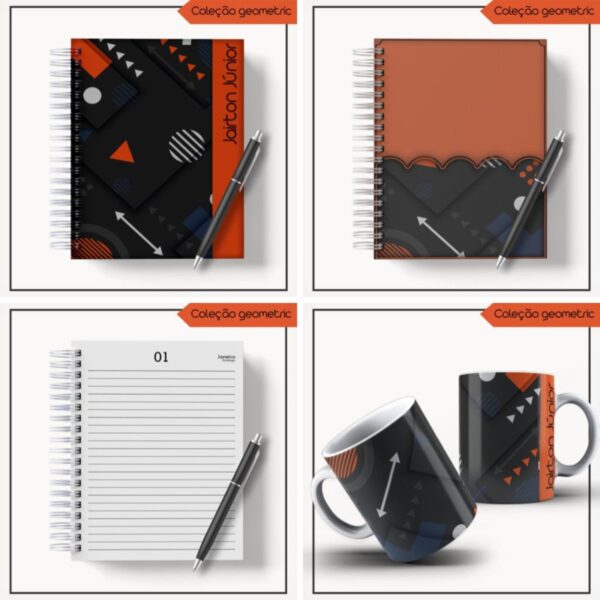 agenda 2023 masculina geometrico laranja arquivo digital agenda 2023 masculina