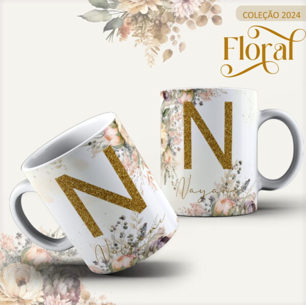 Agenda 2024 Floral Gold - Arquivo Digital - Imagem 4