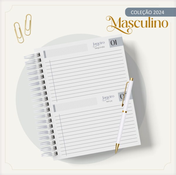 Agenda 2024 Gold Masculino - Arquivo Digital - Imagem 3