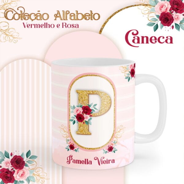 Agenda Alfabeto Vermelho e Rosa - Arquivo Digital