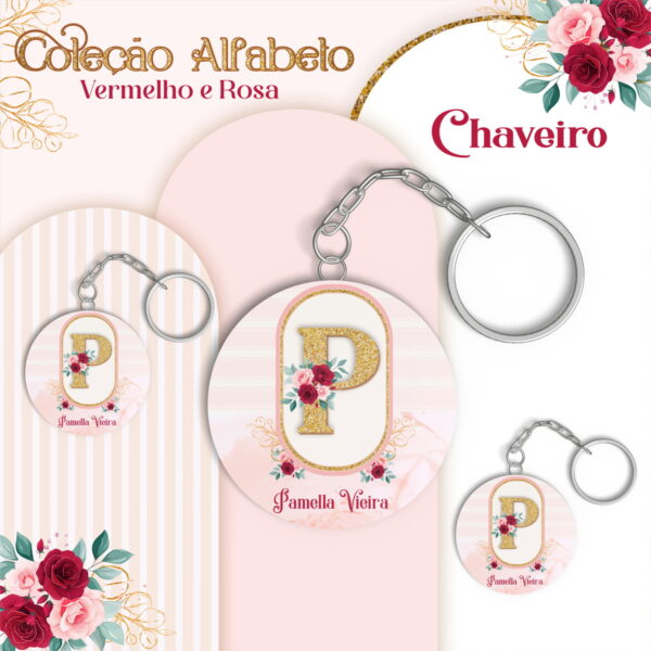 Agenda Alfabeto Vermelho e Rosa - Arquivo Digital - Imagem 3