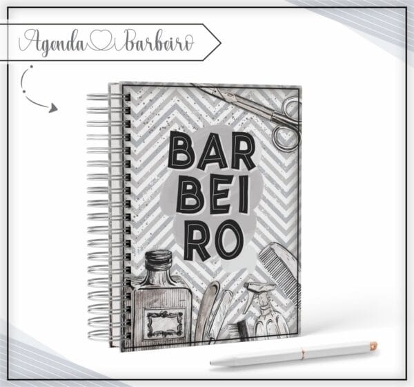 agenda barbeiro arquivo digital kit digital