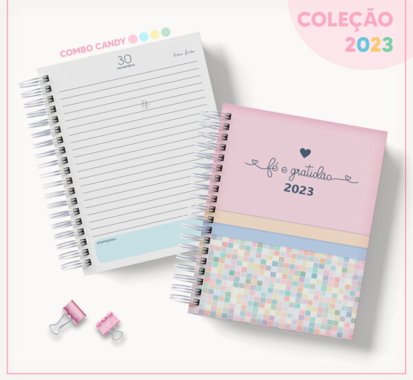 agenda candy fe e gratidao arquivo digital papel e scrapbook