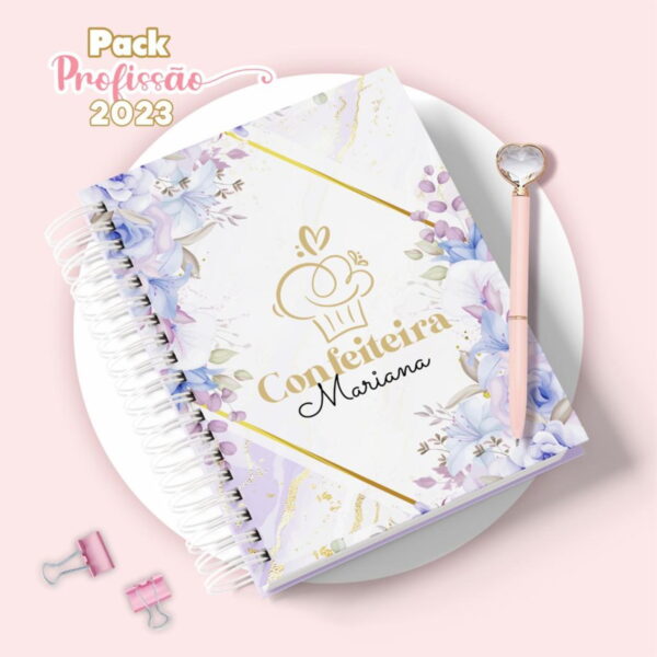 Agenda Confeiteira Feminina - Arquivo Digital - Imagem 2