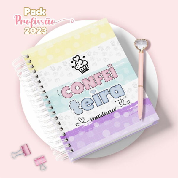 Agenda Confeiteira Feminina - Arquivo Digital - Imagem 3
