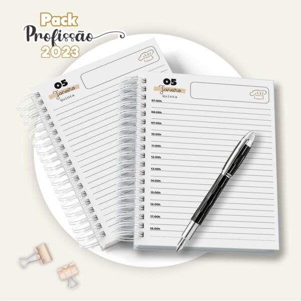 Agenda Confeiteiro Masculina - Arquivo Digital