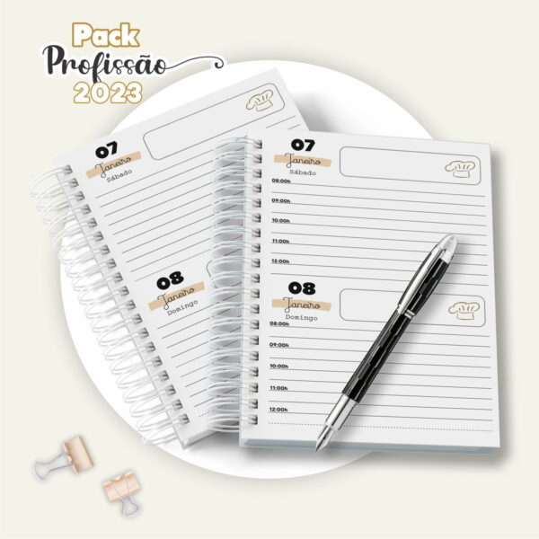 Agenda Confeiteiro Masculina - Arquivo Digital