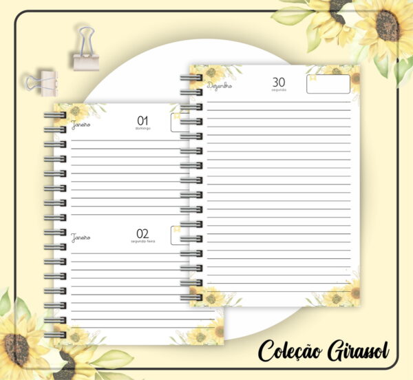 Agenda Datada Girassol - Arquivo Digital - Imagem 4