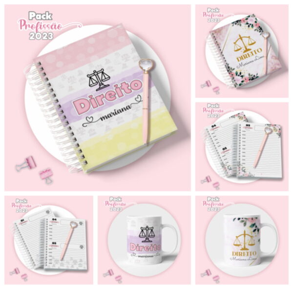 agenda direito feminina arquivo digital papelaria