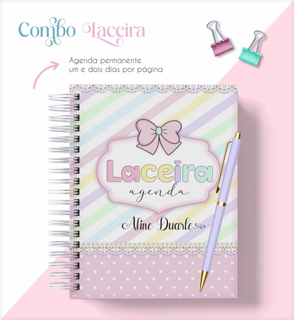 agenda e pedidos laceira arquivo digital arquivo de corte silhouette