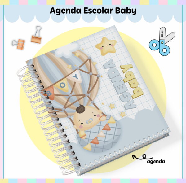 Agenda Escolar Baby Menina e Menino - Arquivo Digital - Imagem 3