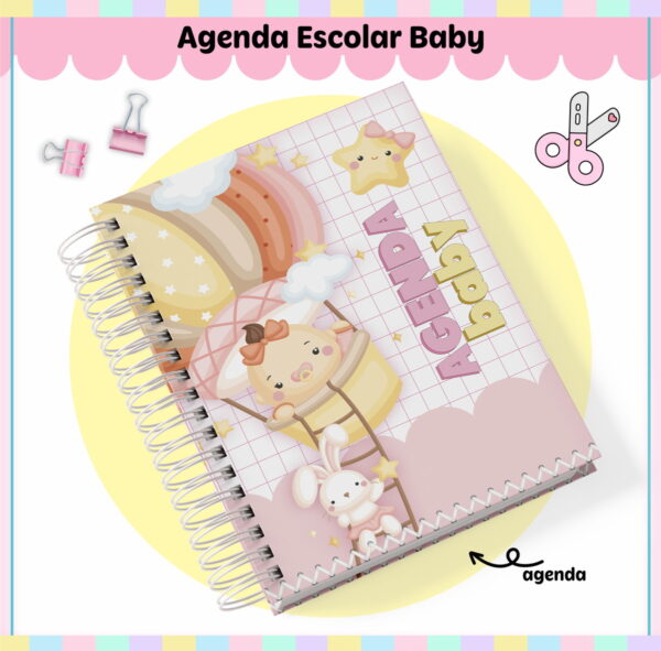 Agenda Escolar Baby Menina e Menino - Arquivo Digital - Imagem 2