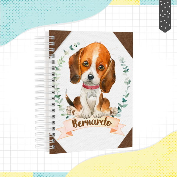agenda escolar cachorrinho arquivo digital encadernacao digital