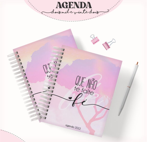 agenda feminina fe arquivo digital scrapbook