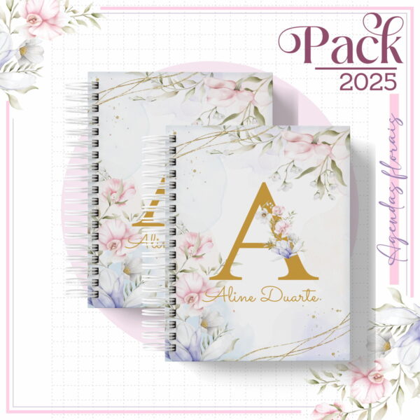 agenda feminina floral lilas 2025 arquivo digital arquivos digitais