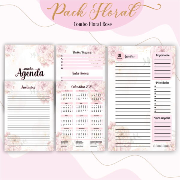 Agenda Floral 2 - Arquivo Digital - Imagem 2