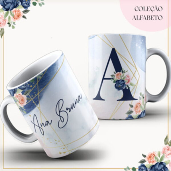 Agenda Floral Azul - Datada 2023 - Arquivo Digital - Imagem 4