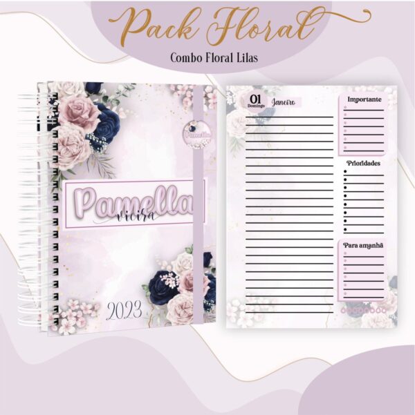 Agenda Floral Lilás 2023 - Arquivo Digital - Imagem 2