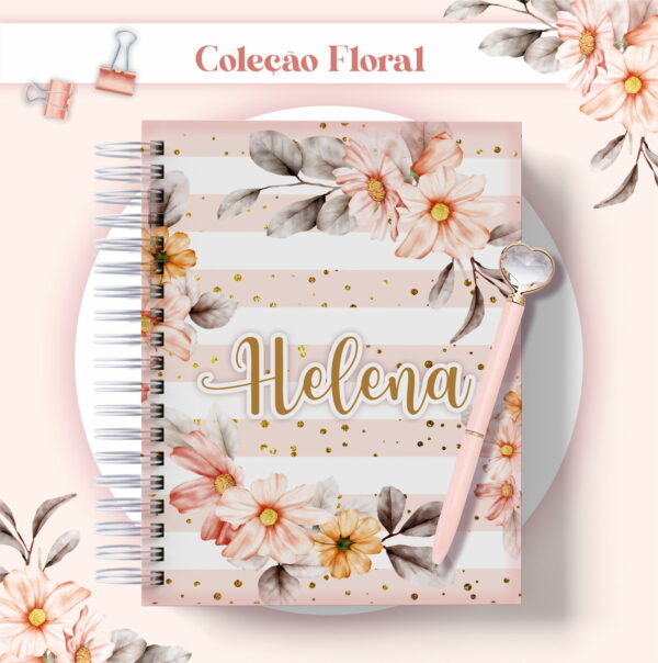 agenda floral listrado datada 2023 arquivo digital arquivo digital agenda 2023