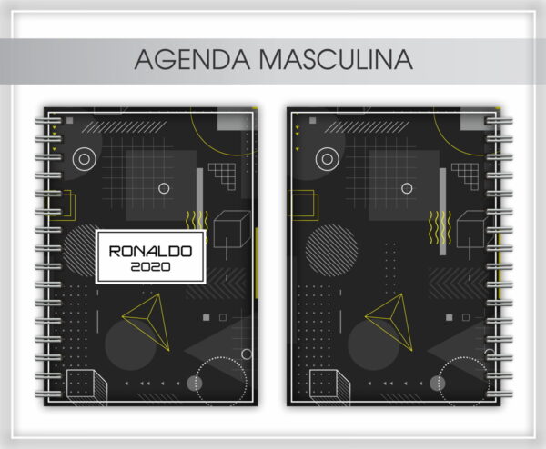 agenda masculina arte para canecas arquivo digital personalizacao