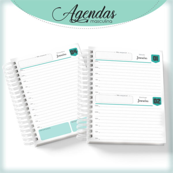 Agenda Masculina Meu Jesus é Maravilhoso - Arquivo Digital - Imagem 2