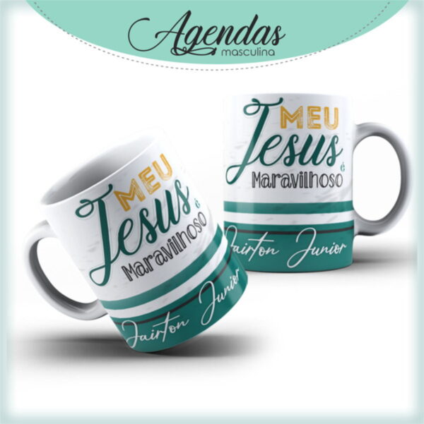 Agenda Masculina Meu Jesus é Maravilhoso - Arquivo Digital - Imagem 3
