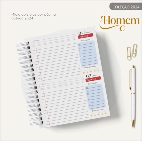 Agenda Masculina Póa Cruz - Arquivo Digital - Imagem 2
