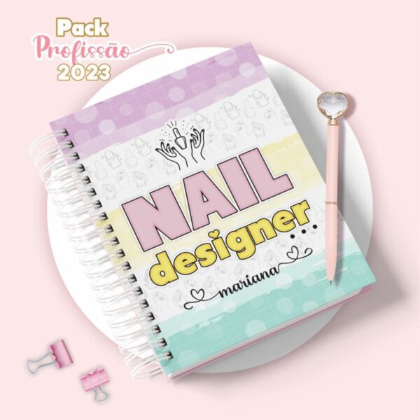 Agenda Nail Designer Feminina - Arquivo Digital - Imagem 3