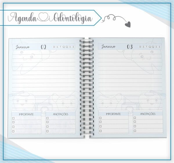 Agenda Odontologia Masculino - Arquivo Digital