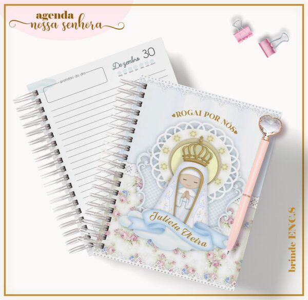 agenda permanente datada nossa senhora arquivo digital papel e cia