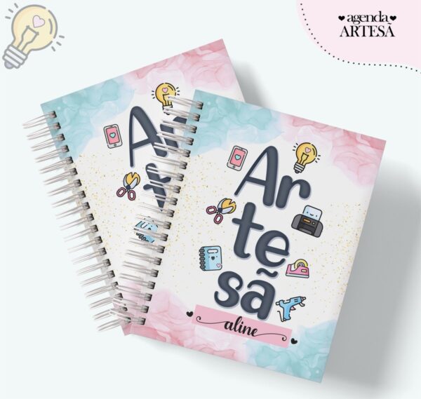 agenda profissao artesa feminino arquivo digital planners