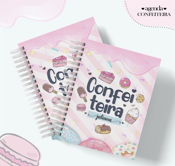 agenda profissao confeitaria arquivo digital planners