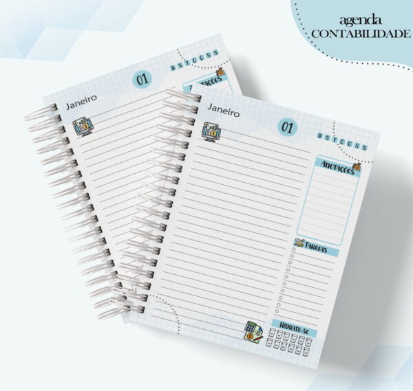 Agenda Profissão Contabilidade Masculino - Arquivo Digital - Imagem 2