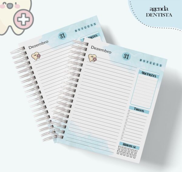 Agenda Profissão Dentista Masculino - Arquivo Digital - Imagem 2