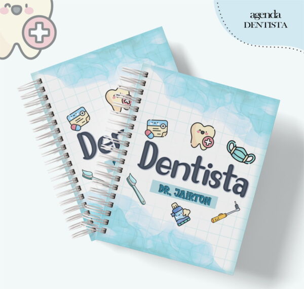 agenda profissao dentista masculino arquivo digital personalizacao