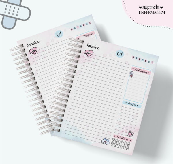 Agenda Profissão Enfermagem Feminino - Arquivo Digital - Imagem 2