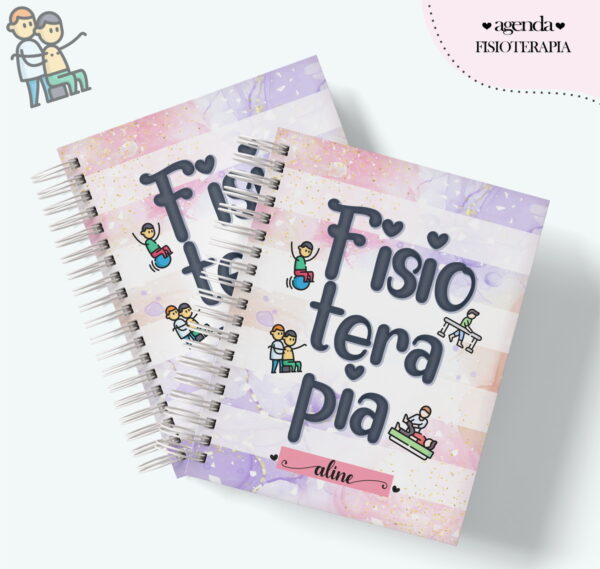 agenda profissao fisioterapia feminino arquivo digital papel e cia