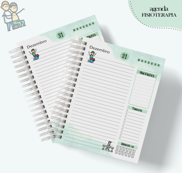 Agenda Profissão Fisioterapia Masculino - Arquivo Digital - Imagem 2