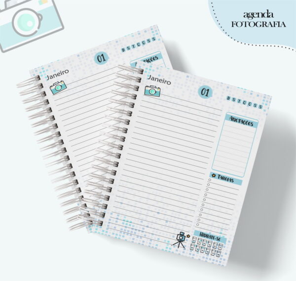 Agenda Profissão Fotografo Masculino - Arquivo Digital - Imagem 2