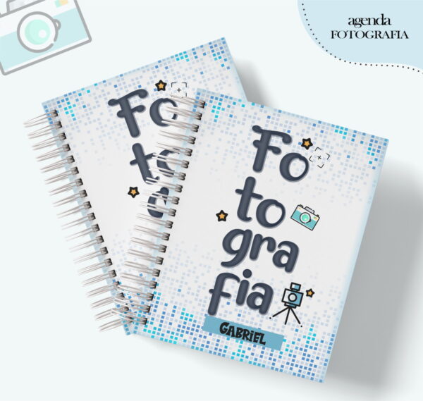 agenda profissao fotografo masculino arquivo digital encadernacao
