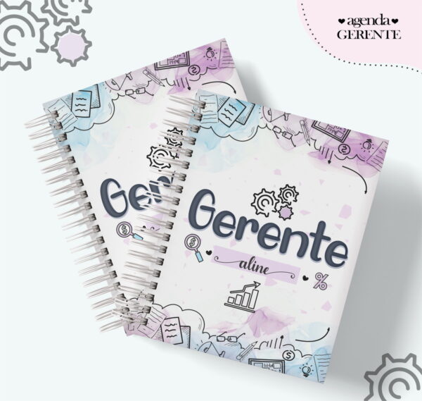 agenda profissao gerente feminino arquivo digital miolo digital