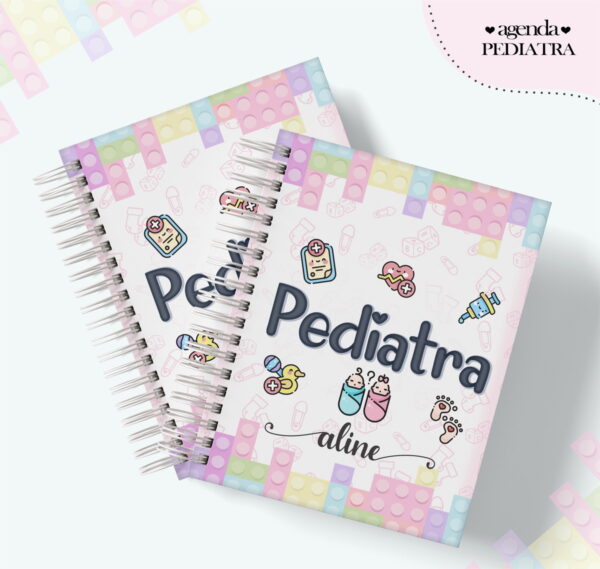 agenda profissao pediatra arquivo digital encadernacao