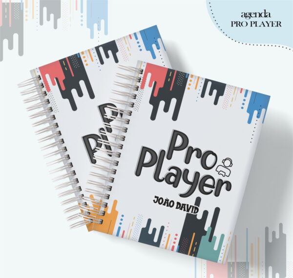 agenda profissao pro player masculino arquivo digital encadernacao