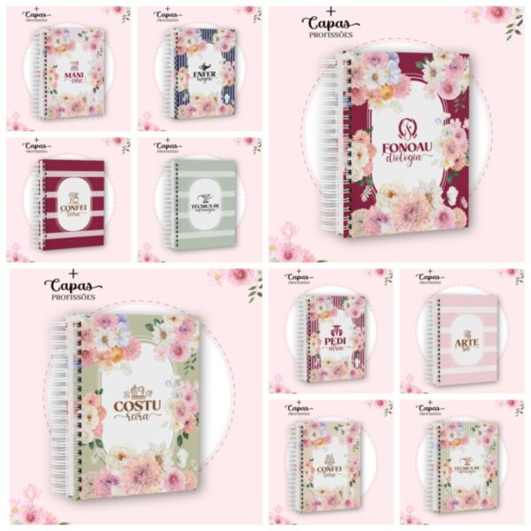 agendamentos e capas profissoes 2025 arquivo digital papel e scrapbook 1