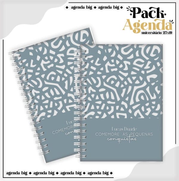 Agendas Tamanho Universitário Masculino - Arquivo Digital