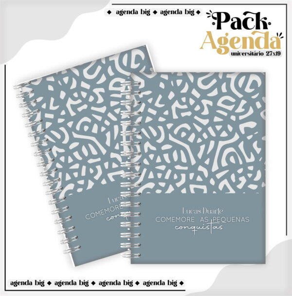 Agendas Tamanho Universitário Masculino - Arquivo Digital - Imagem 2