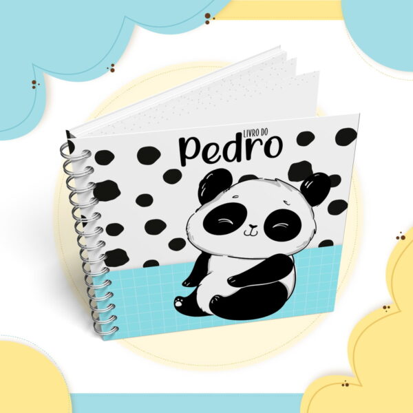 album da gestacao panda menino arquivo digital anotacoes