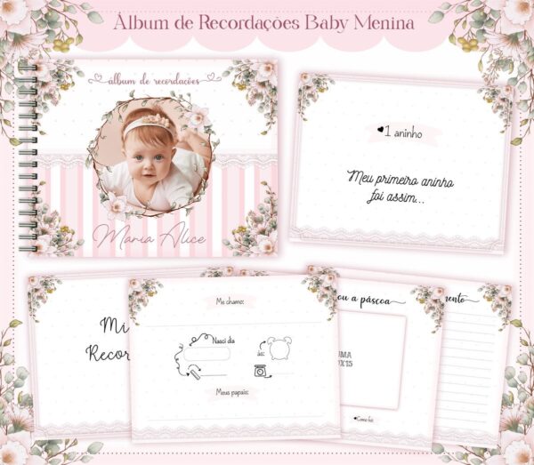 album do bebe baby menina arquivo digital bebe