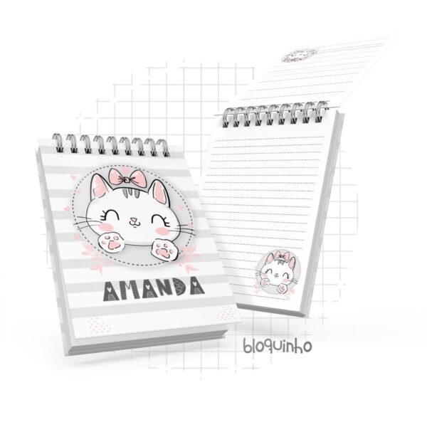 arquivo bloquinho 10x15 gatinha digital