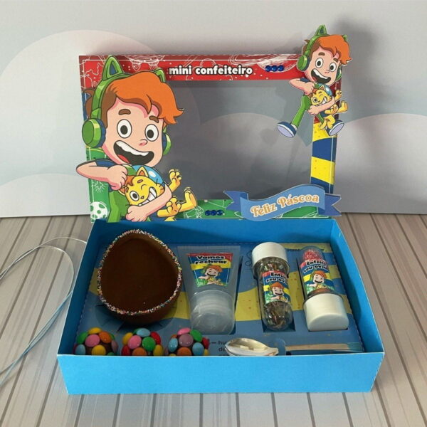 Arquivo Cestinha Confeiteiro Páscoa Gato Galático